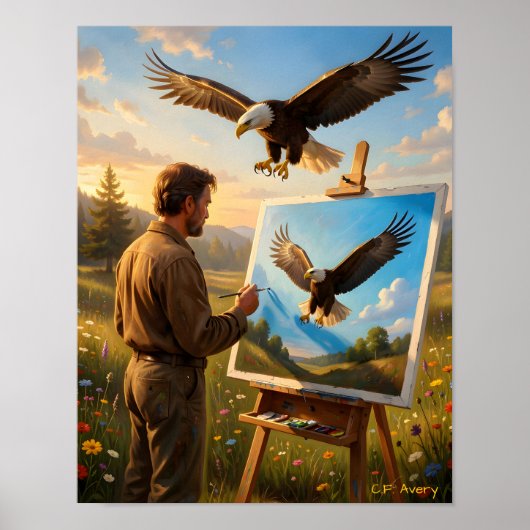11 X 14 Downloadable The Artist Eagle ポスター (正面)