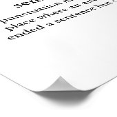 11" x 8.5", Value Poster Paper (Matte) ポスター (角)