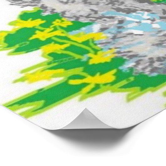 11" x 8.5", Value Poster Paper (Matte) Kitten ポスター (角)