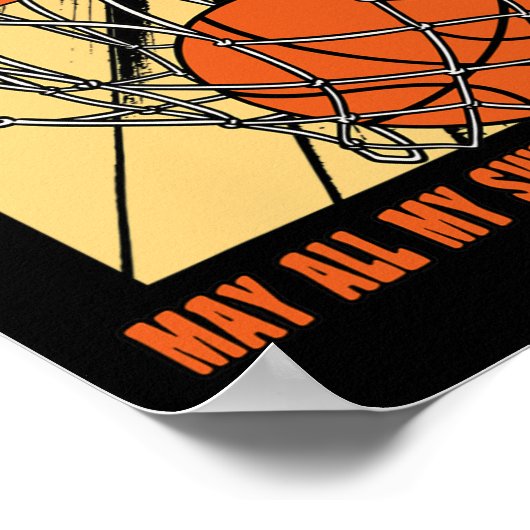 11 Year Old Happy 11th Birthday Bysketbyll 11th Bi ポスター (角)