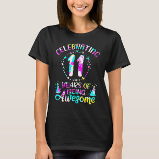 11 Years Of Being Awesome 11 Years Old 11th Birthd Tシャツ