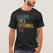 11 Years Old Legend Since September 2011 11th Bir Tシャツ (正面)