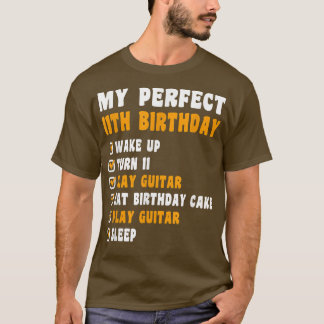 11 Years Old My Perfect 11th Birthday Guitar 11th  Tシャツ