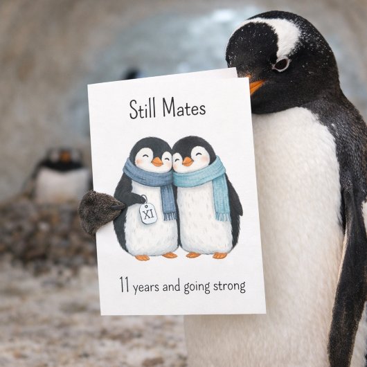 11 Years still mates aath anniversary カード