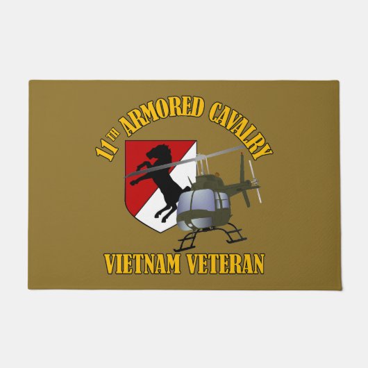 11ACR - OH58 - – 私はブラックホースと乗った ドアマット (正面)