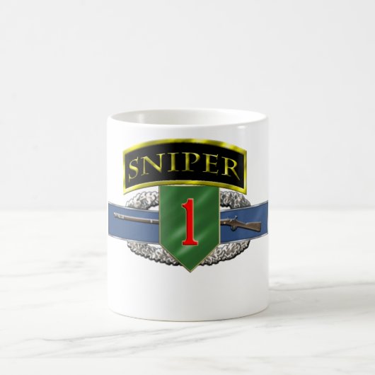 11B狙撃兵タブ第1 ID コーヒーマグカップ (中央)
