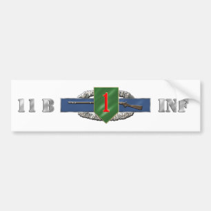 11B第1歩兵部隊 バンパーステッカー
