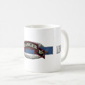 11B第75レーンジャーの第3大隊 コーヒーマグカップ (正面右)