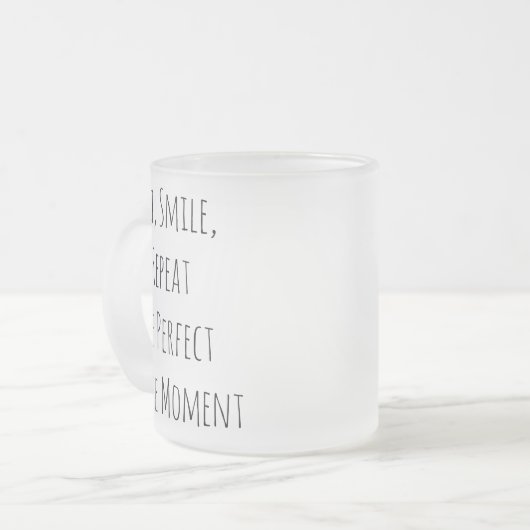 11oz澄んセラミックマグカップ フロストグラスマグカップ (正面左)