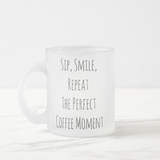 11oz澄んセラミックマグカップ フロストグラスマグカップ (左)