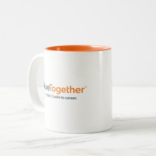 11oz Mug - Orange Interior ツートーンマグカップ (正面左)