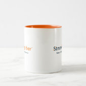 11oz Mug - Orange Interior ツートーンマグカップ (中央)