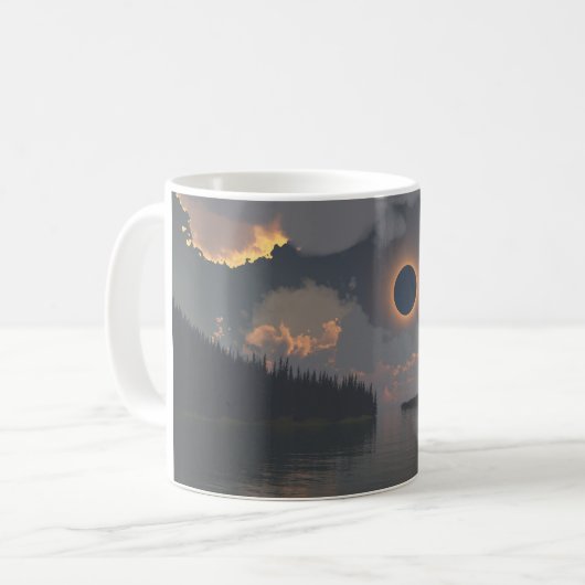 11oz mug with "Eclipse" image コーヒーマグカップ (正面左)