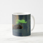 11oz mug with "Rebirth (Green)" image コーヒーマグカップ (正面右)