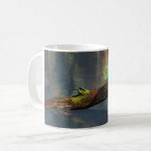 11oz mug with "Rebirth (Green)" image コーヒーマグカップ (正面左)