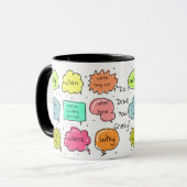 11oz Zazz_it著カスタムで最も最高のな質問マグ マグカップ (正面左)