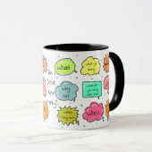 11oz Zazz_it著カスタムで最も最高のな質問マグ マグカップ (正面右)