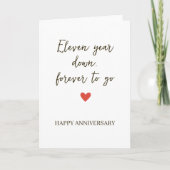 11st Anniversary – Eleven Year Down Forever to Go カード (正面)