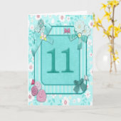 11th誕生日カード（花） カード (黄色い花)