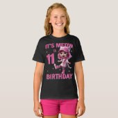 11th誕生日パーティー11歳素晴らし今日かわいい tシャツ (正面フル)