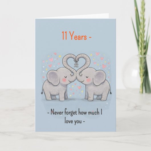11th anniversary Elephants never forget カード (正面)