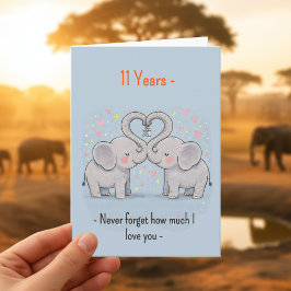 11th anniversary Elephants never forget カード