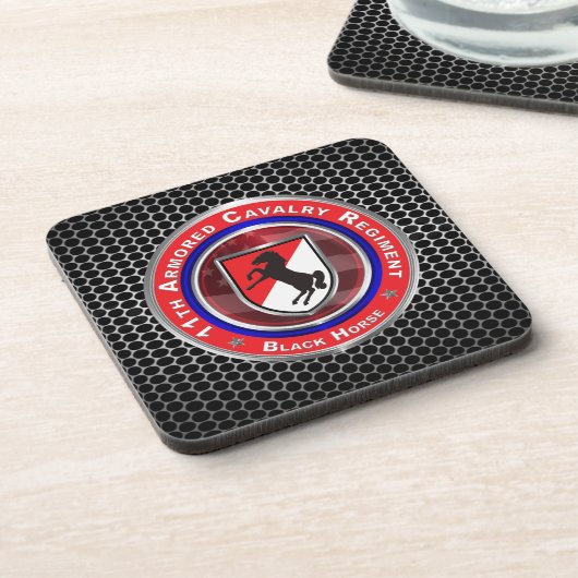 11th Armored Cavalry Regiment “ブラックホース” コースター (左側)