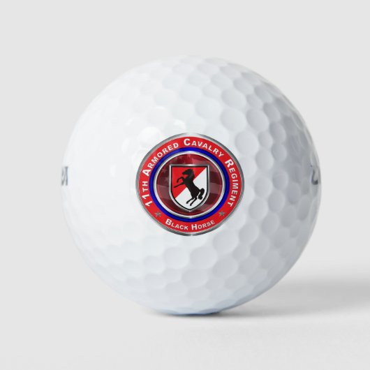 11th Armored Cavalry Regiment “ブラックホース” ゴルフボール (正面)