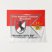 11th Armored Cavalry Regiment ACR タペストリー (正面(横))