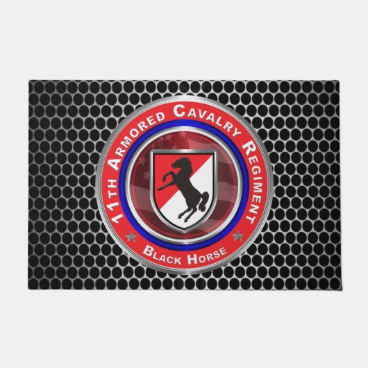 11th Armored Cavalry Regiment “Black Horse” ドアマット (正面)