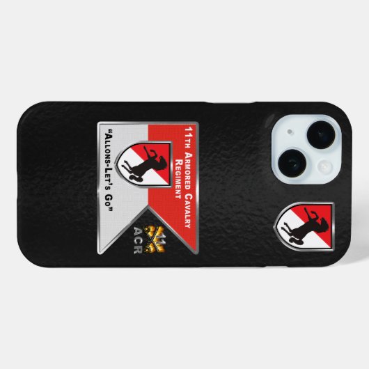 11th Armored Cavalry Regiment Case-Mate iPhoneケース (裏面 (横))
