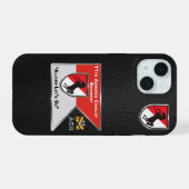 11th Armored Cavalry Regiment iPhone 15ケース (裏面横)