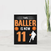 11th Birthday Bysketbyll - This Byller Is Now 11  カード (正面)