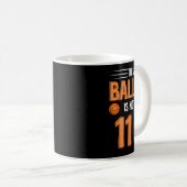 11th Birthday Bysketbyll - This Byller Is Now 11  コーヒーマグカップ (正面右)