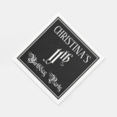 11th Birthday Party – スクリプファンシート+名前をカスタムする スタンダードランチョンナプキン (角)