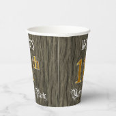 11th Birthday Party — Faux Gold & Faux Wood Looks 紙コップ (右)