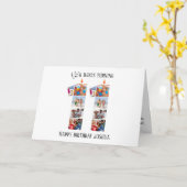 11th Birthday Photo Card カード (黄色い花)