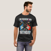 11th Birthday Rock Music Birthday Boy Musician Par Tシャツ (正面フル)