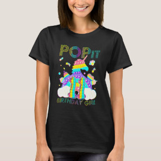 11th Birthday Unicorn Fidget Pop It Birthday Kid 1 Tシャツ