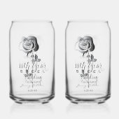 11th Year Wedding Anniversary Steel Rose Can Glass ガラス缶 (裏面)