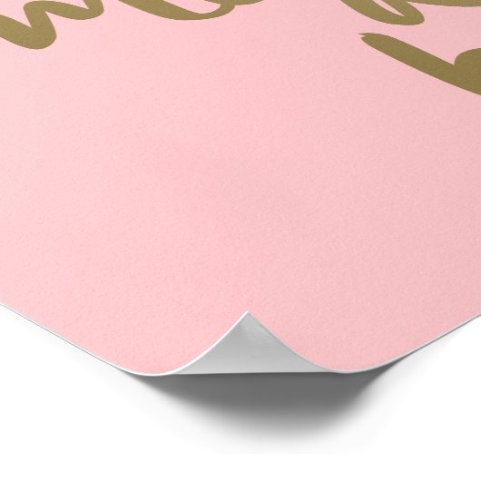 11x14の月にあなたを愛する |タイポグラフィ ポスター (角)