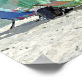 11x14の絵画プリントがリラックスビーチ上にある ポスター (角)