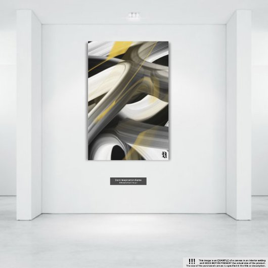 11x14インチトレンド抽象芸術アートキャンバス白黒金ゴールド キャンバスプリント