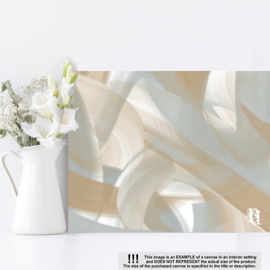 11x14インチSandy Tornado Trend抽象芸術アートベージュ キャンバスプリント