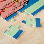 11x14ヴィンテージペンシルバニアの地図 ジグソーパズル (側面)