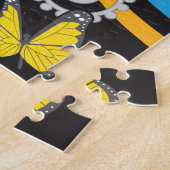 11x14色盲の人々のための死んだパズルの日 ジグソーパズル (側面)