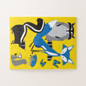 11x14色盲キッズ動物パズル ジグソーパズル (横)