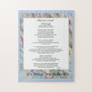 11x14" 252 Piece Nicene Creed Christian Prayer ジグソーパズル