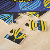 11x14 Abstract Tribal Puzzle for Colorblind People ジグソーパズル (側面)