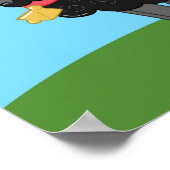 11x14 Bah Bah黒い羊の韻キッズルームウォールアート ポスター (角)